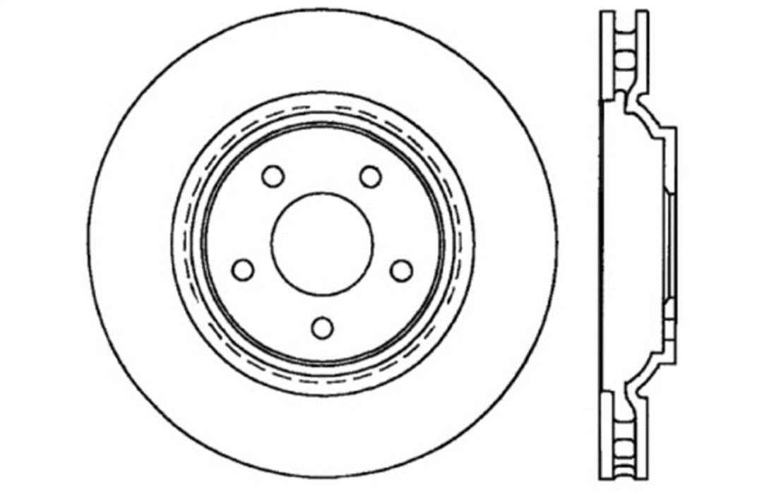 StopTech 127.62087L StopTech Sport Drilled/Slotted Brake Rotor; Front Left - Truck Part Superstore