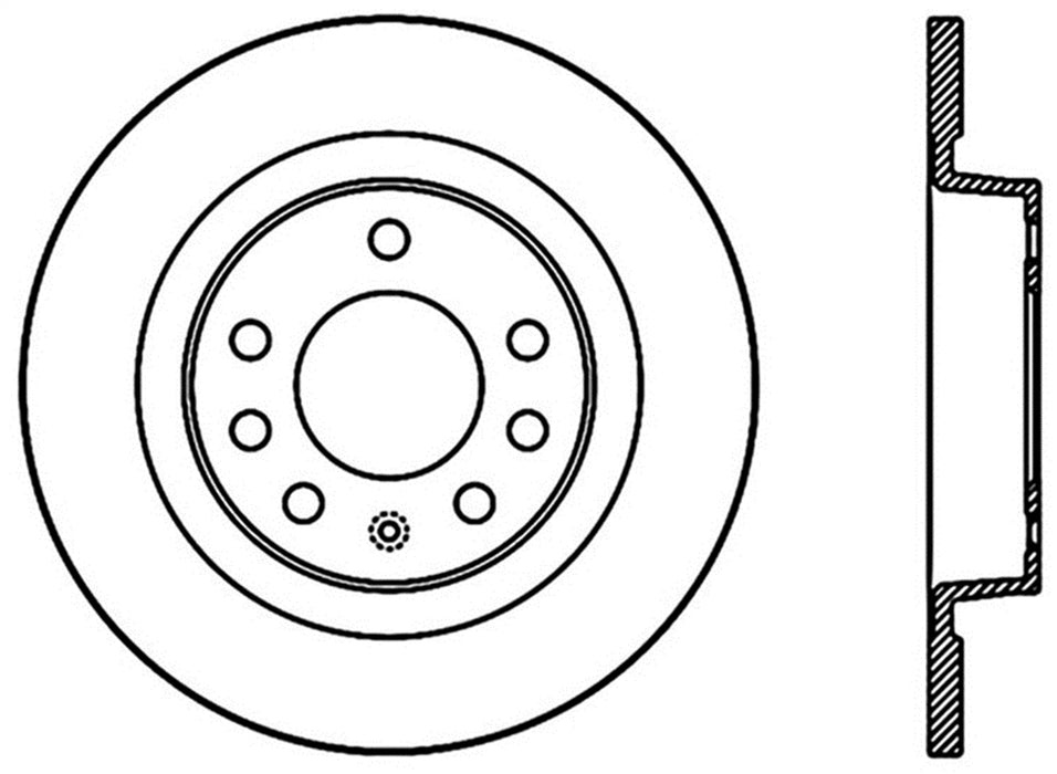 StopTech 127.62094L StopTech Sport Drilled/Slotted Brake Rotor; Rear Left - Truck Part Superstore
