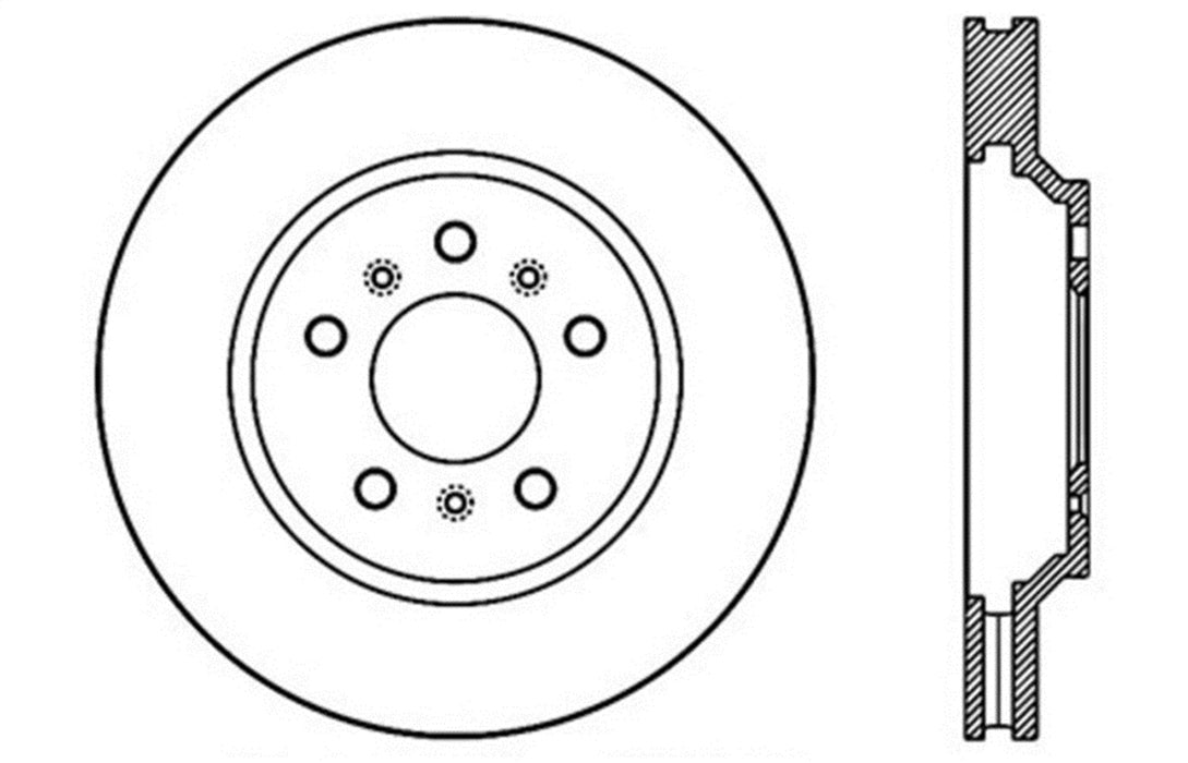 StopTech 127.62098R StopTech Sport Drilled/Slotted Brake Rotor; Front Right - Truck Part Superstore