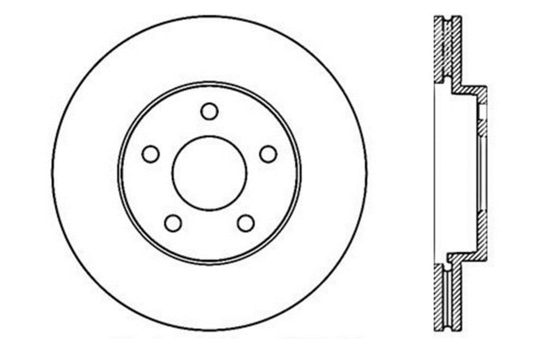 StopTech 127.62104R StopTech Sport Drilled/Slotted Brake Rotor; Front Right - Truck Part Superstore