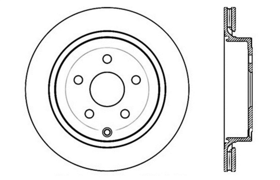 StopTech 127.62113L StopTech Sport Drilled/Slotted Brake Rotor; Rear Left - Truck Part Superstore
