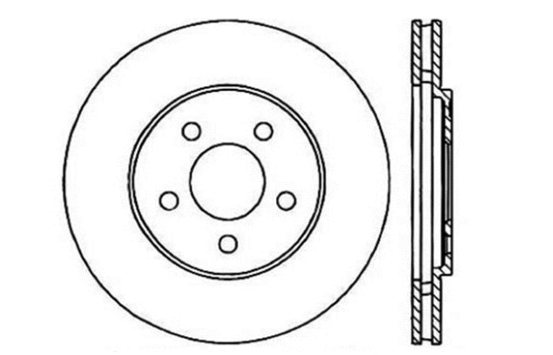 StopTech 127.63041R StopTech Sport Drilled/Slotted Brake Rotor; Front Right - Truck Part Superstore