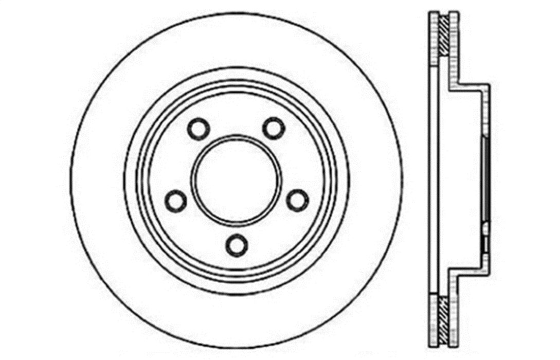 StopTech 127.63045L StopTech Sport Drilled/Slotted Brake Rotor; Front Left - Truck Part Superstore