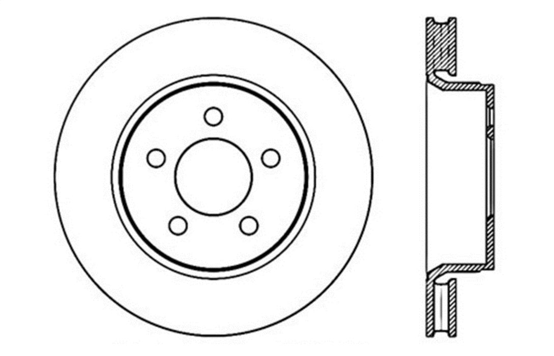 StopTech 127.63071R StopTech Sport Drilled/Slotted Brake Rotor; Front Right - Truck Part Superstore