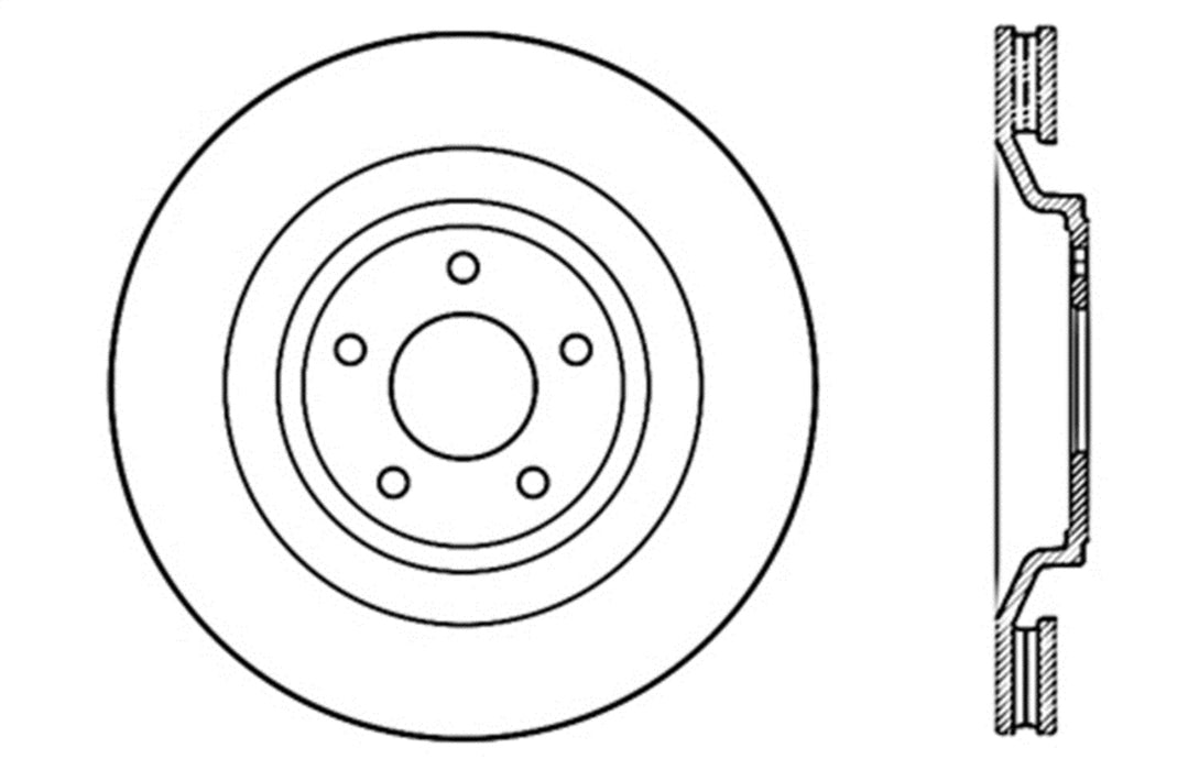 StopTech 127.63072R StopTech Sport Drilled/Slotted Brake Rotor; Front Right - Truck Part Superstore