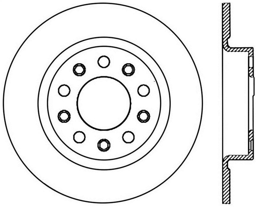 StopTech 127.63077R StopTech Sport Drilled/Slotted Brake Rotor; Rear Right - Truck Part Superstore