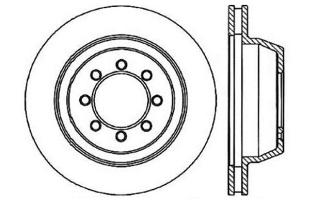 StopTech 127.65006L StopTech Sport Drilled/Slotted Brake Rotor; Front Left - Truck Part Superstore