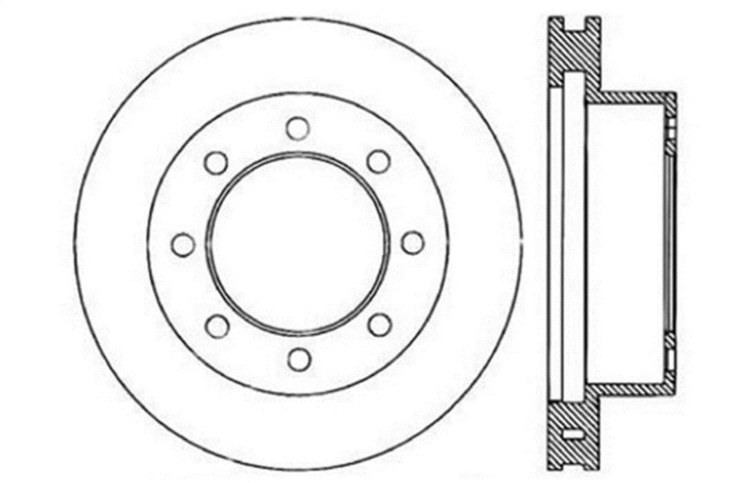 StopTech 127.65067R StopTech Sport Drilled/Slotted Brake Rotor; Front Right - Truck Part Superstore