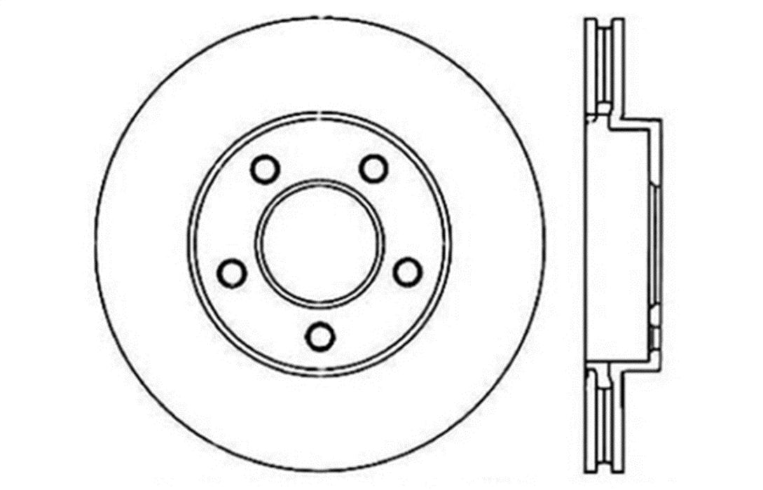 StopTech 127.65089L StopTech Sport Drilled/Slotted Brake Rotor; Front Left - Truck Part Superstore