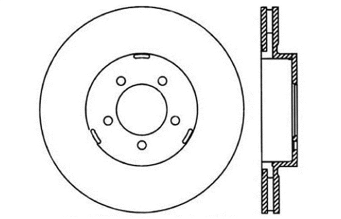 StopTech 127.65093L StopTech Sport Drilled/Slotted Brake Rotor; Front Left - Truck Part Superstore