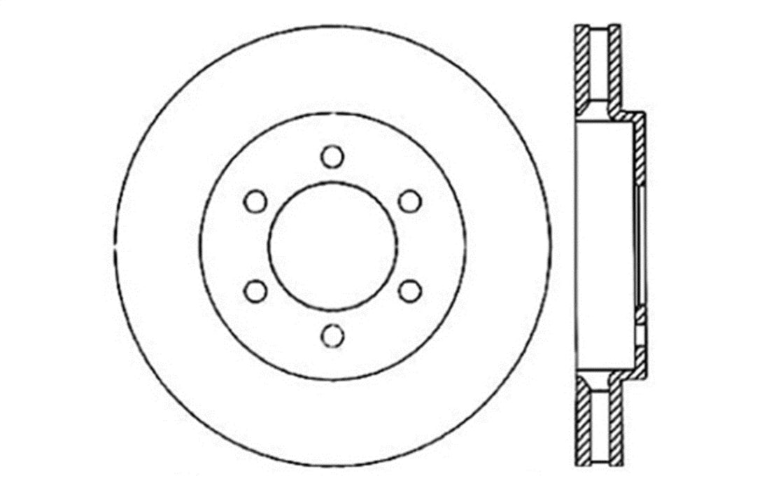 StopTech 127.65100R StopTech Sport Drilled/Slotted Brake Rotor; Front Right - Truck Part Superstore
