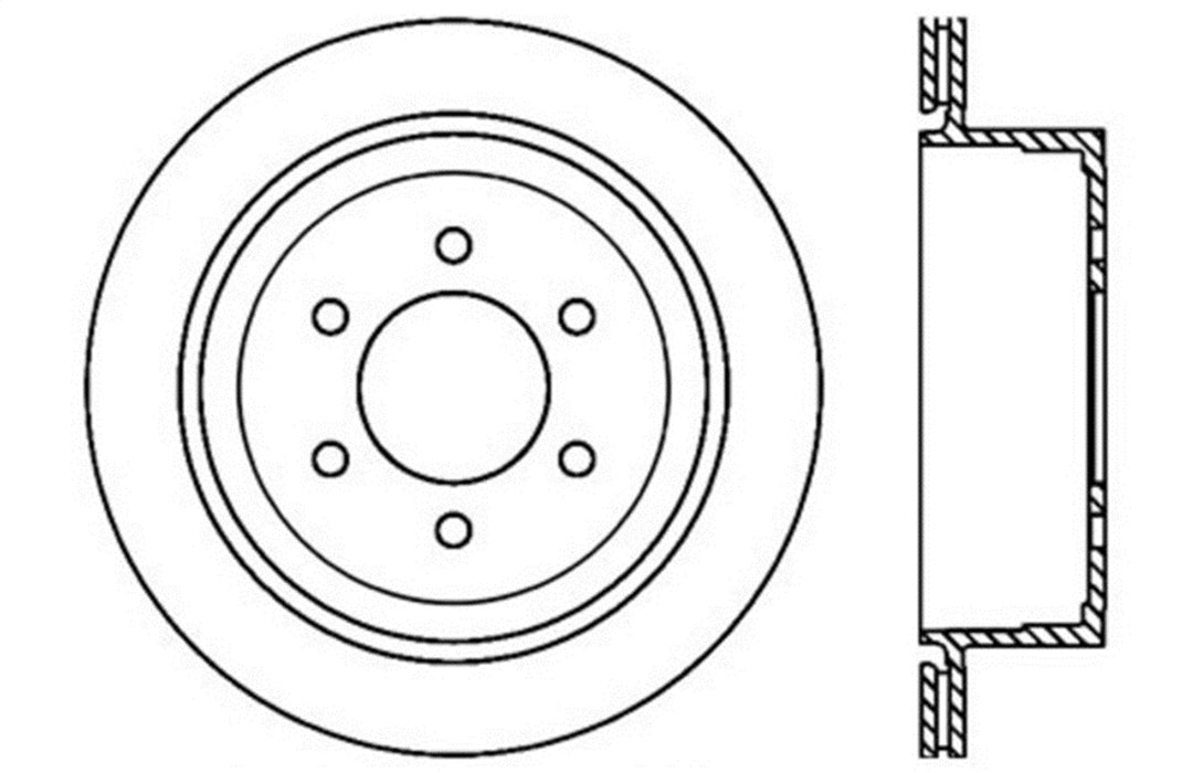 StopTech 127.65102L StopTech Sport Drilled/Slotted Brake Rotor; Rear Left - Truck Part Superstore