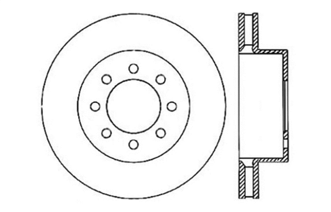 StopTech 127.65112L StopTech Sport Drilled/Slotted Brake Rotor; Front Left - Truck Part Superstore