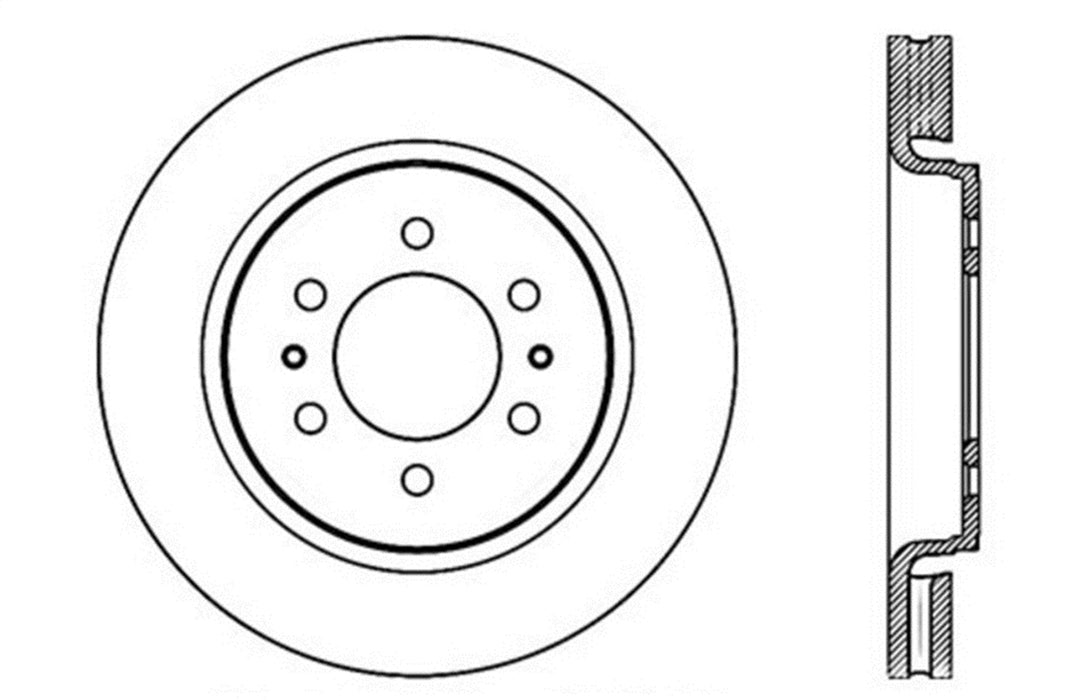 StopTech 127.65119L StopTech Sport Drilled/Slotted Brake Rotor; Front Left - Truck Part Superstore
