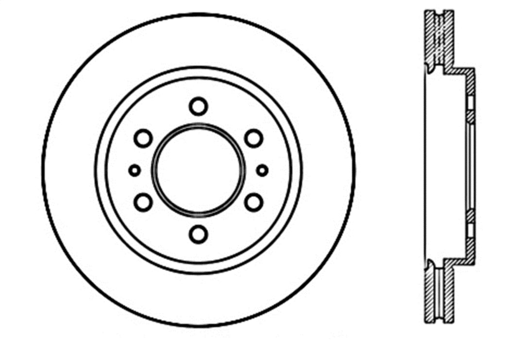 StopTech 127.65130R StopTech Sport Drilled/Slotted Brake Rotor; Front Right - Truck Part Superstore