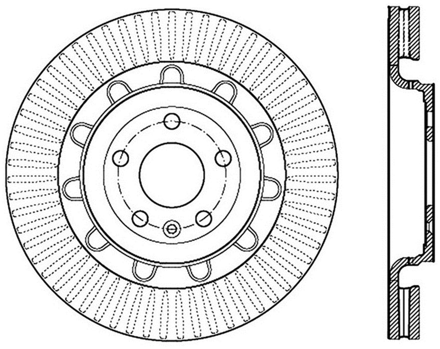 StopTech 127.65136R StopTech Sport Drilled/Slotted Brake Rotor; Front Right - Truck Part Superstore