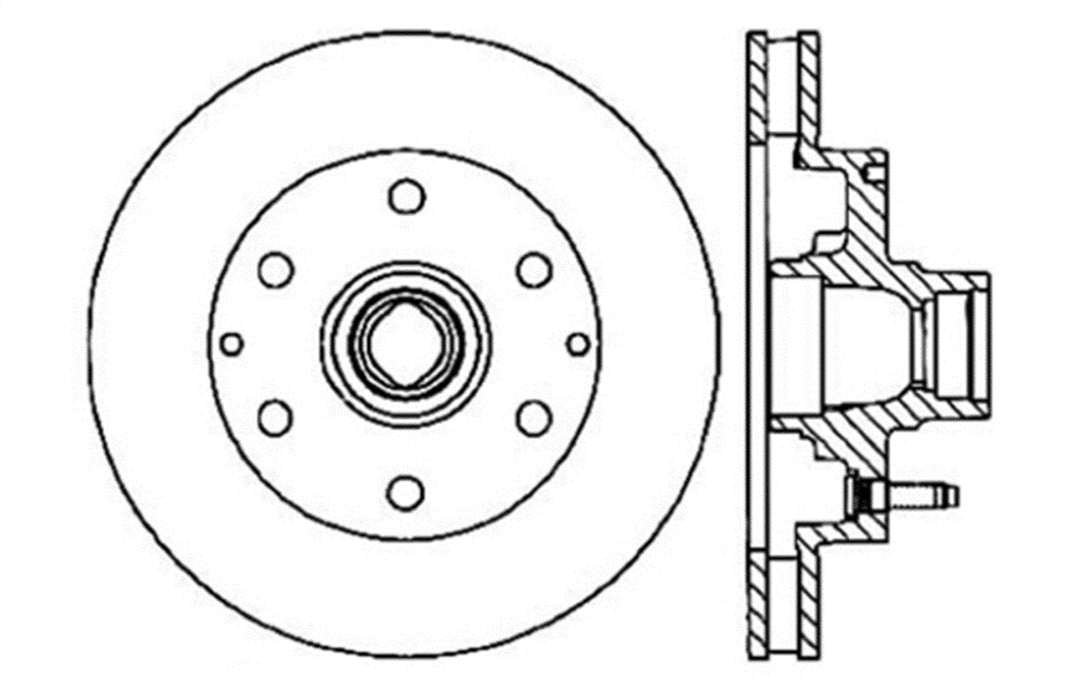 StopTech 127.66035R StopTech Sport Drilled/Slotted Brake Rotor; Front Right - Truck Part Superstore