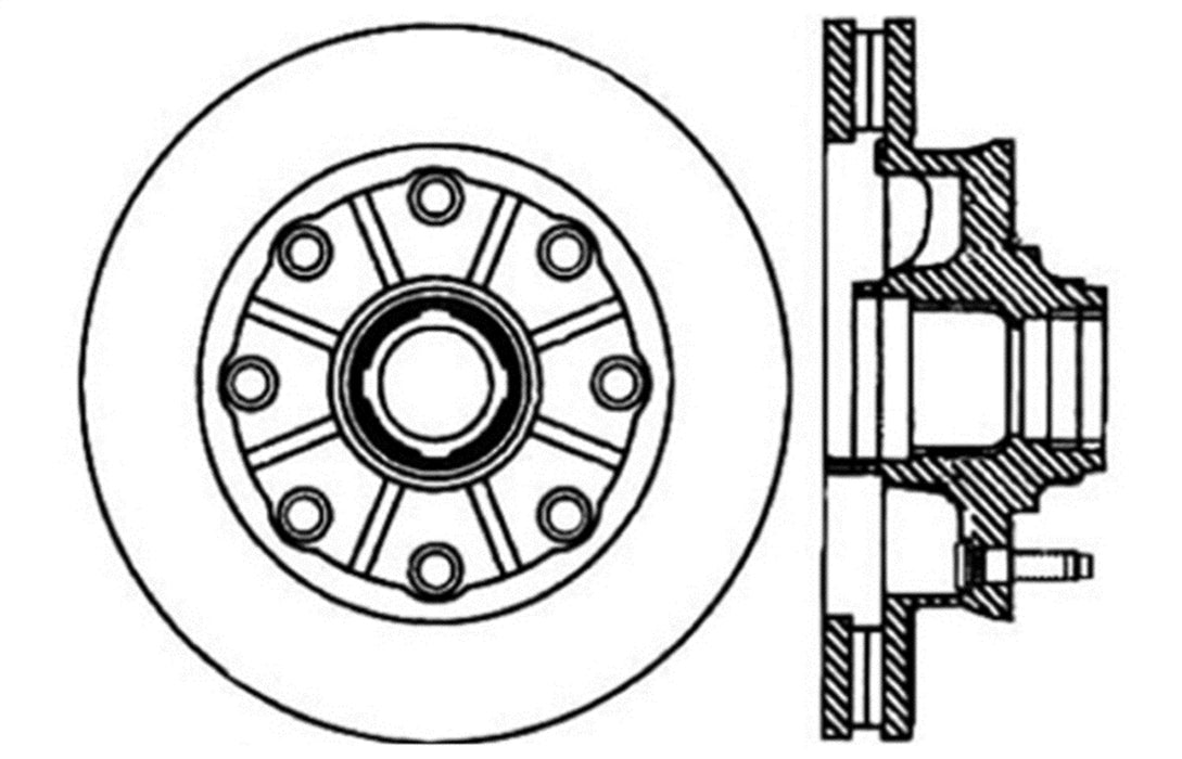 StopTech 127.66049R StopTech Sport Drilled/Slotted Brake Rotor; Front Right - Truck Part Superstore