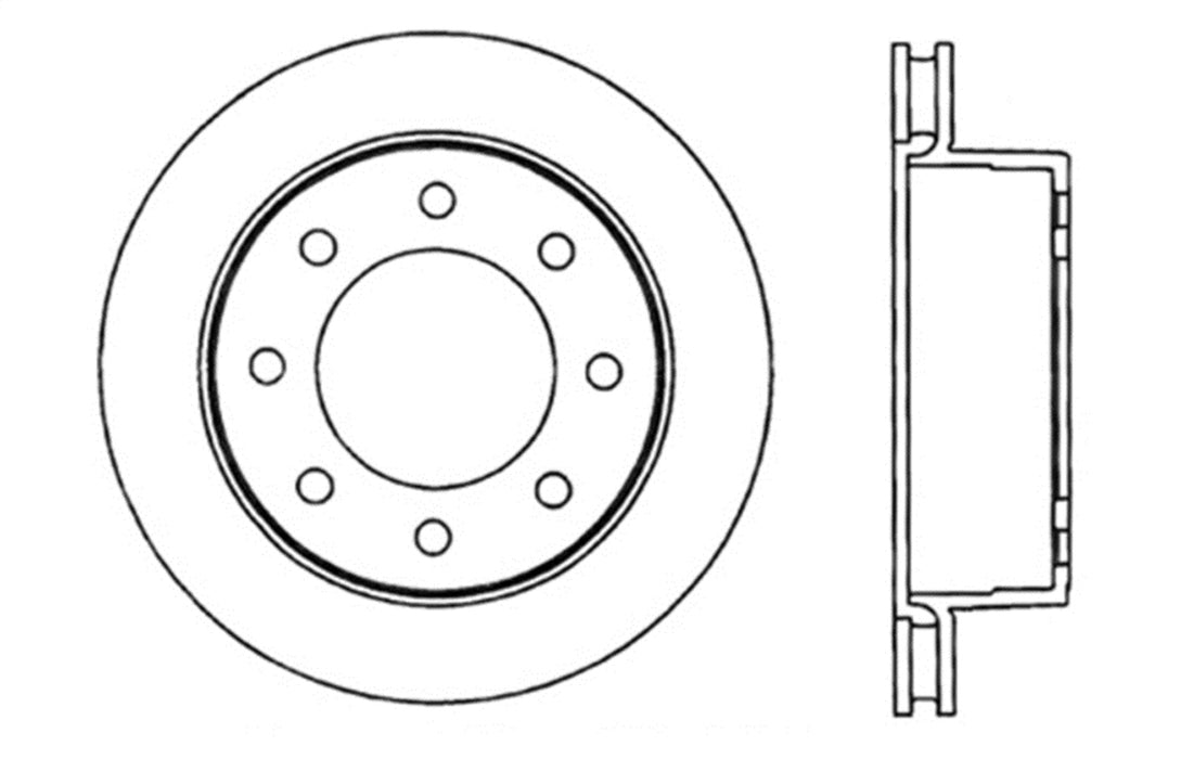 StopTech 127.66055L StopTech Sport Drilled/Slotted Brake Rotor; Rear Left - Truck Part Superstore