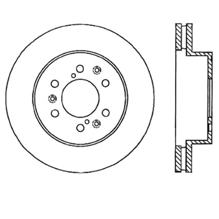 StopTech 127.66057R StopTech Sport Drilled/Slotted Brake Rotor; Front Right - Truck Part Superstore