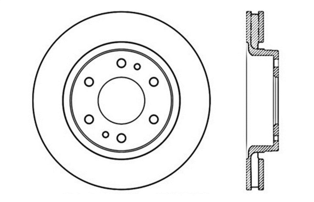 StopTech 127.66063R StopTech Sport Drilled/Slotted Brake Rotor; Front Right - Truck Part Superstore