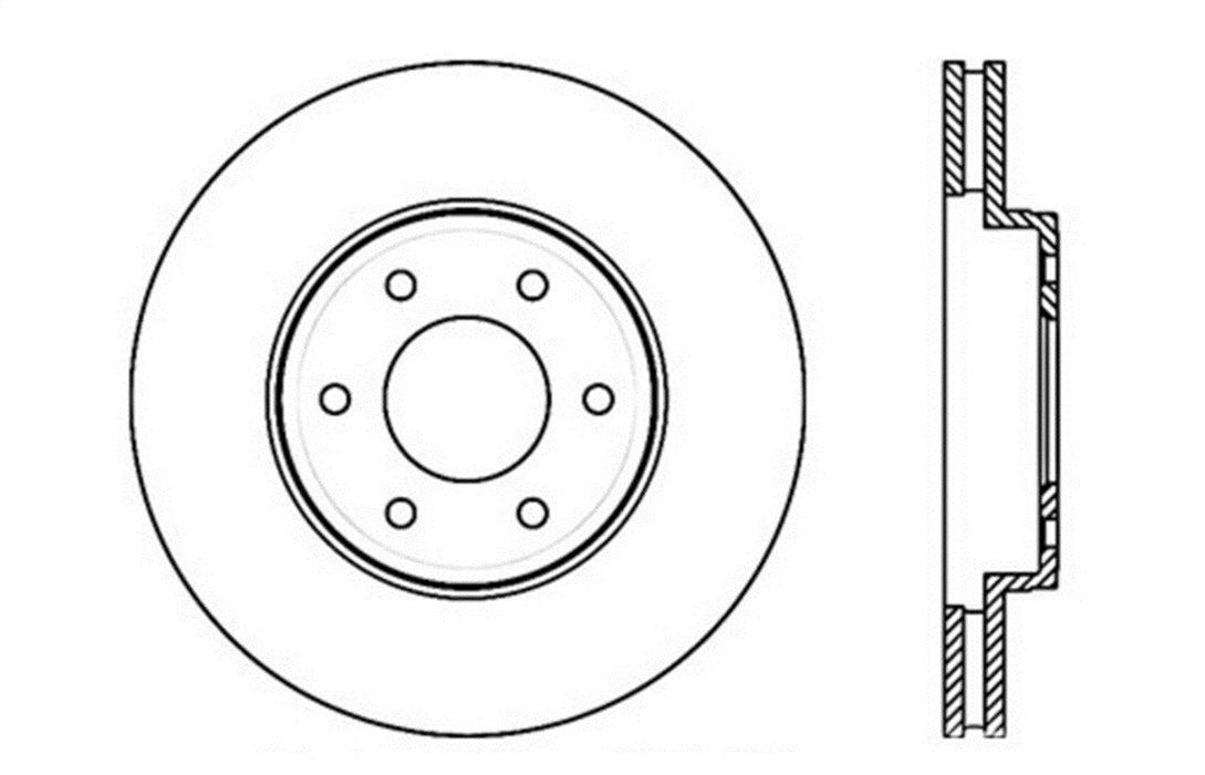 StopTech 127.66064L StopTech Sport Drilled/Slotted Brake Rotor; Front Left - Truck Part Superstore