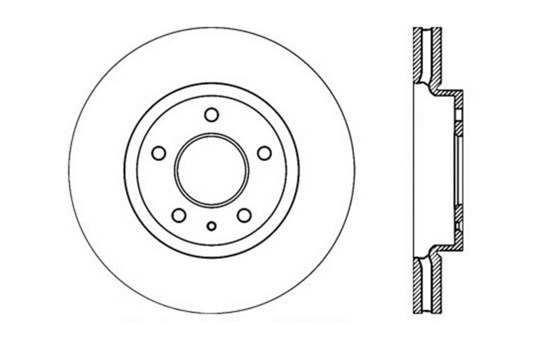StopTech 127.66067L StopTech Sport Drilled/Slotted Brake Rotor; Front Left - Truck Part Superstore