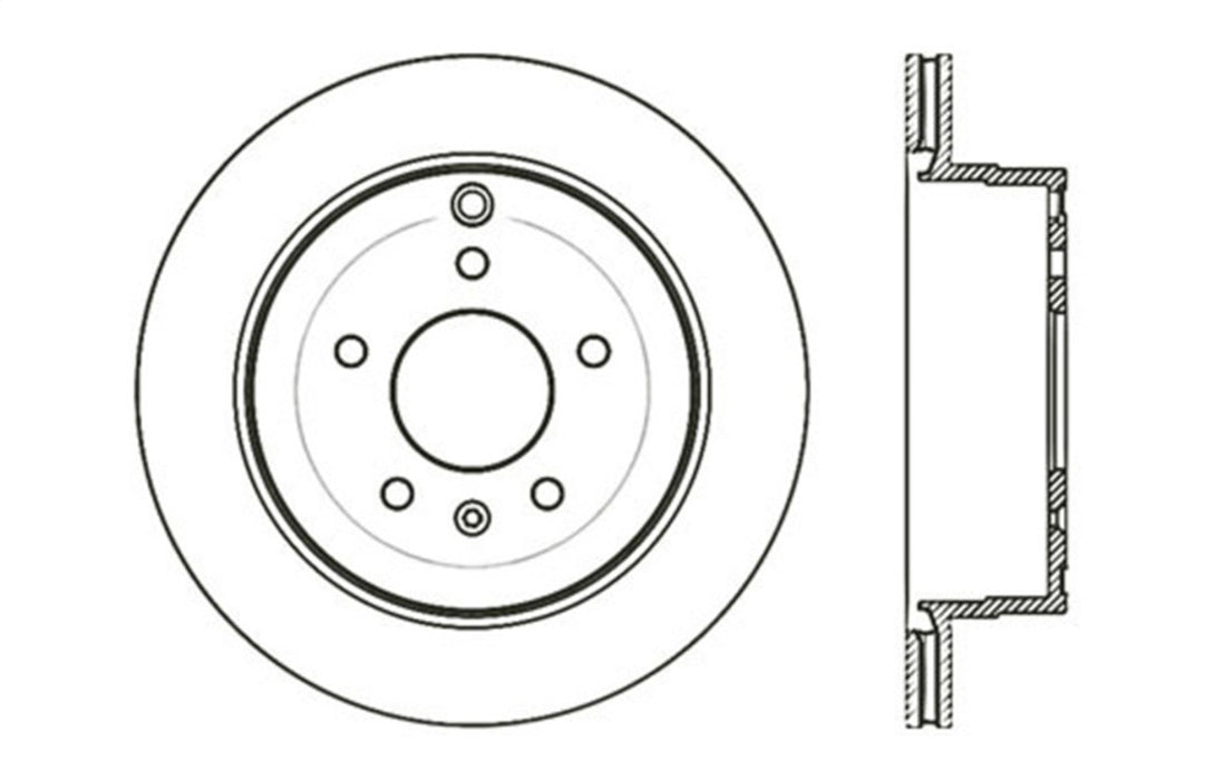 StopTech 127.66068L StopTech Sport Drilled/Slotted Brake Rotor; Rear Left - Truck Part Superstore