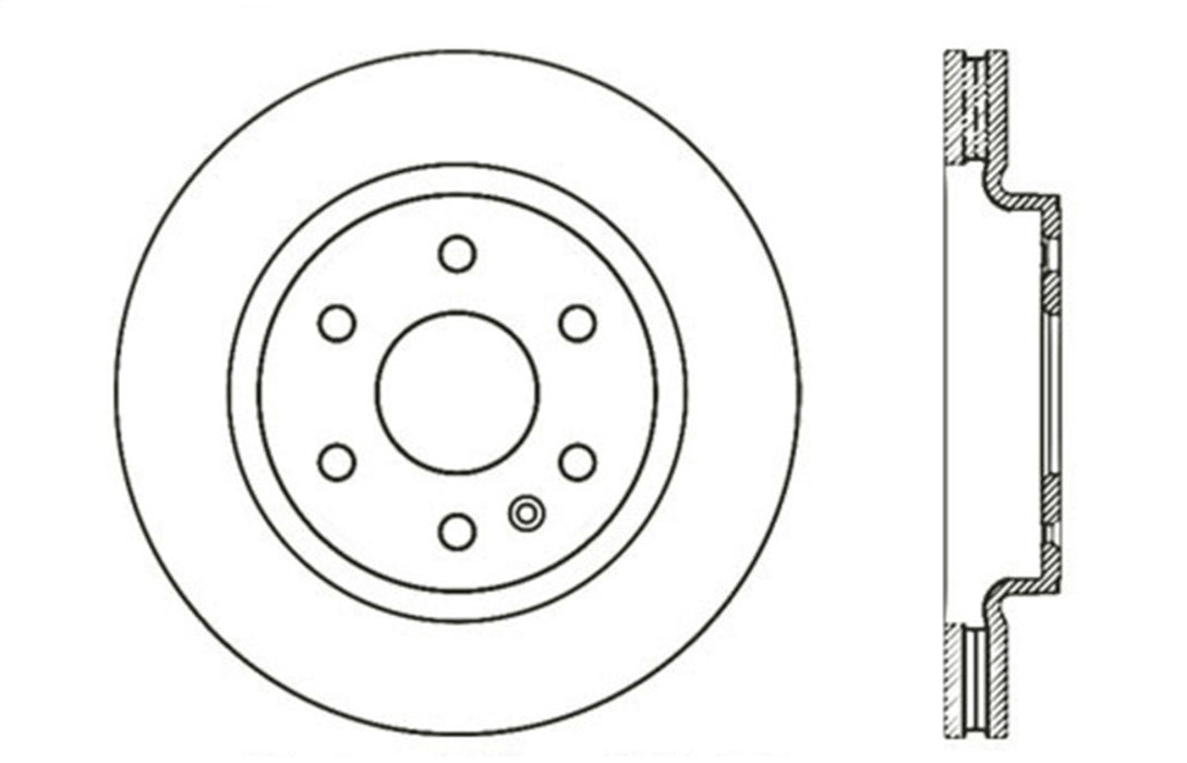 StopTech 127.66069L StopTech Sport Drilled/Slotted Brake Rotor; Front Left - Truck Part Superstore