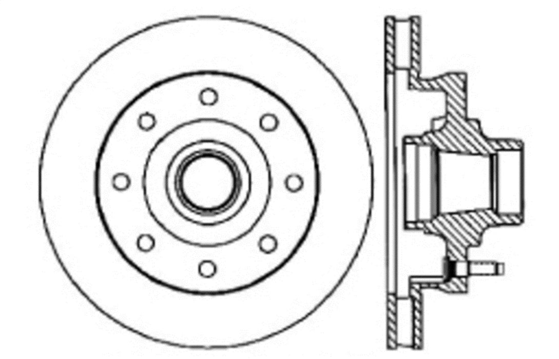 StopTech 127.67030R StopTech Sport Drilled/Slotted Brake Rotor; Front Right - Truck Part Superstore