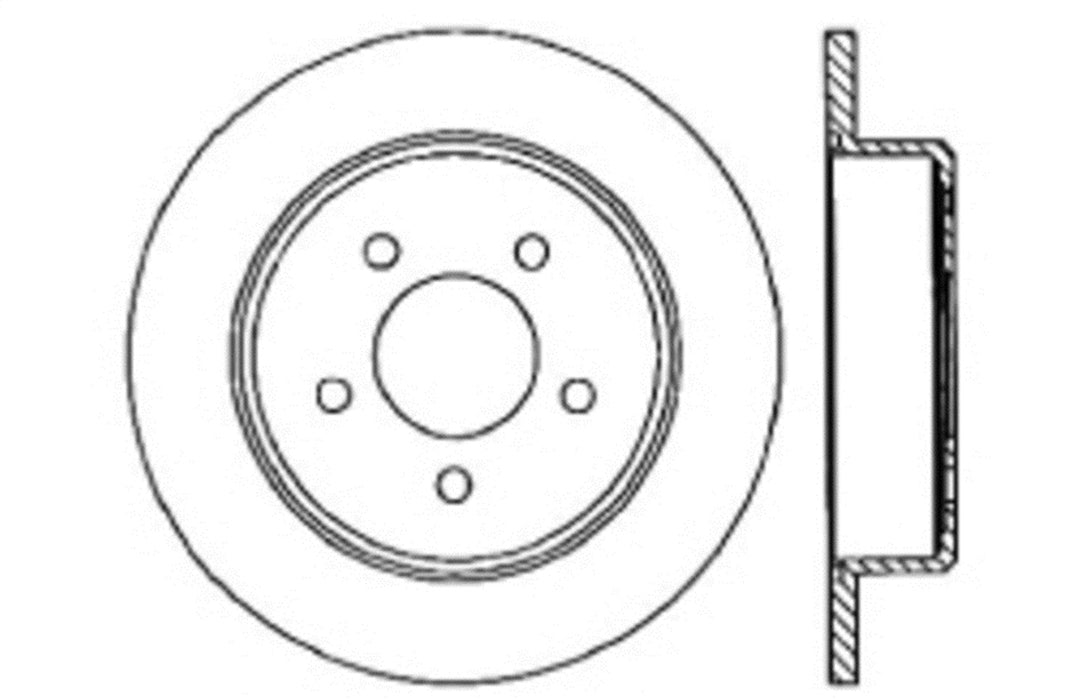 StopTech 127.67037L StopTech Sport Drilled/Slotted Brake Rotor; Rear Left - Truck Part Superstore