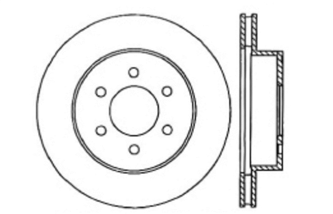 StopTech 127.67038L StopTech Sport Drilled/Slotted Brake Rotor; Front Left - Truck Part Superstore