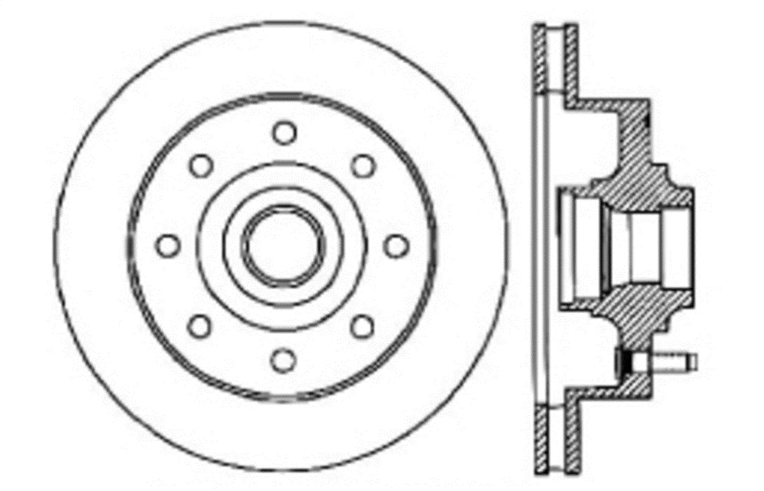 StopTech 127.67040L StopTech Sport Drilled/Slotted Brake Rotor; Front Left - Truck Part Superstore