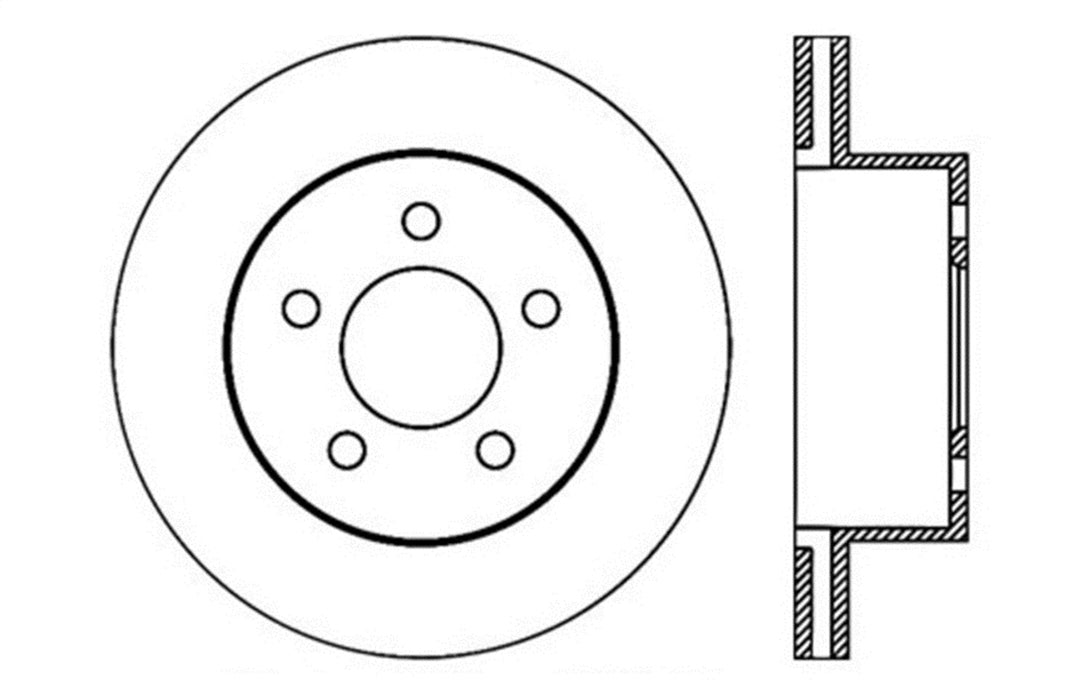 StopTech 127.67045L StopTech Sport Drilled/Slotted Brake Rotor; Front Left - Truck Part Superstore