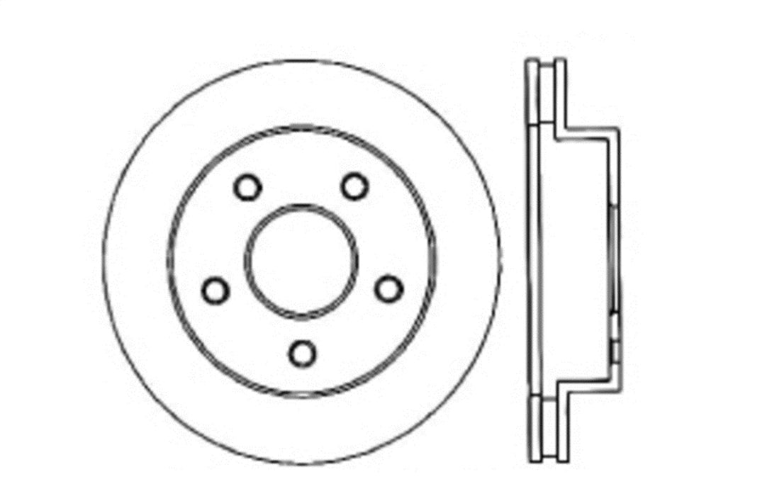 StopTech 127.67048L StopTech Sport Drilled/Slotted Brake Rotor; Front Left - Truck Part Superstore