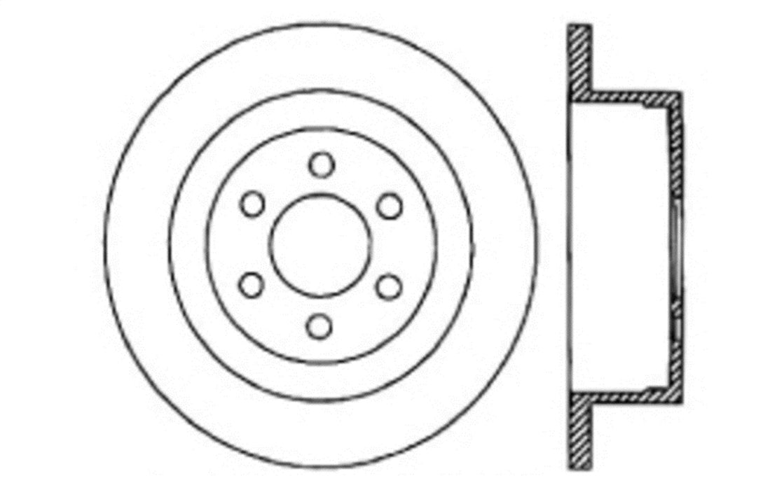 StopTech 127.67058R StopTech Sport Drilled/Slotted Brake Rotor; Rear Right - Truck Part Superstore
