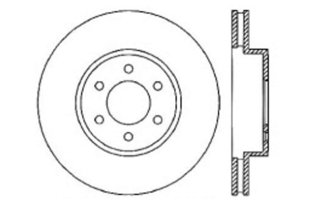 StopTech 127.67059L StopTech Sport Drilled/Slotted Brake Rotor; Front Left - Truck Part Superstore