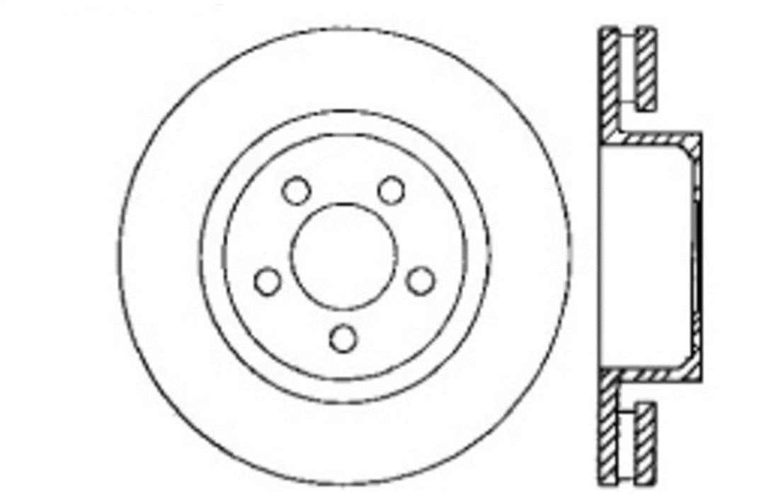 StopTech 127.67064R StopTech Sport Drilled/Slotted Brake Rotor; Front Right - Truck Part Superstore