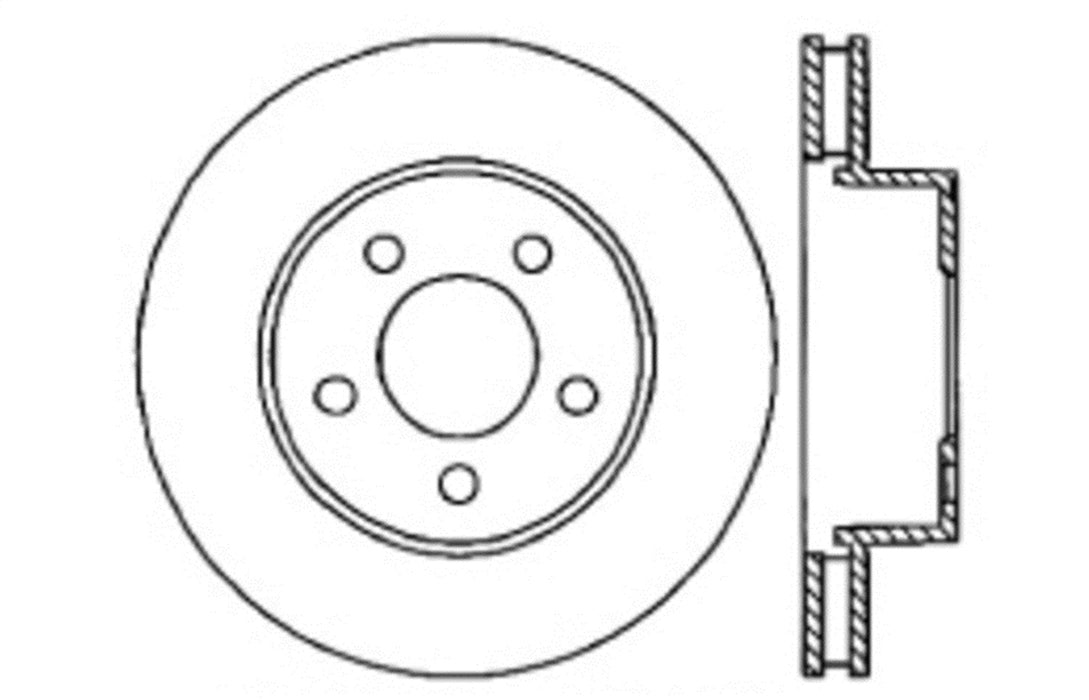 StopTech 127.67066L StopTech Sport Drilled/Slotted Brake Rotor; Rear Left - Truck Part Superstore