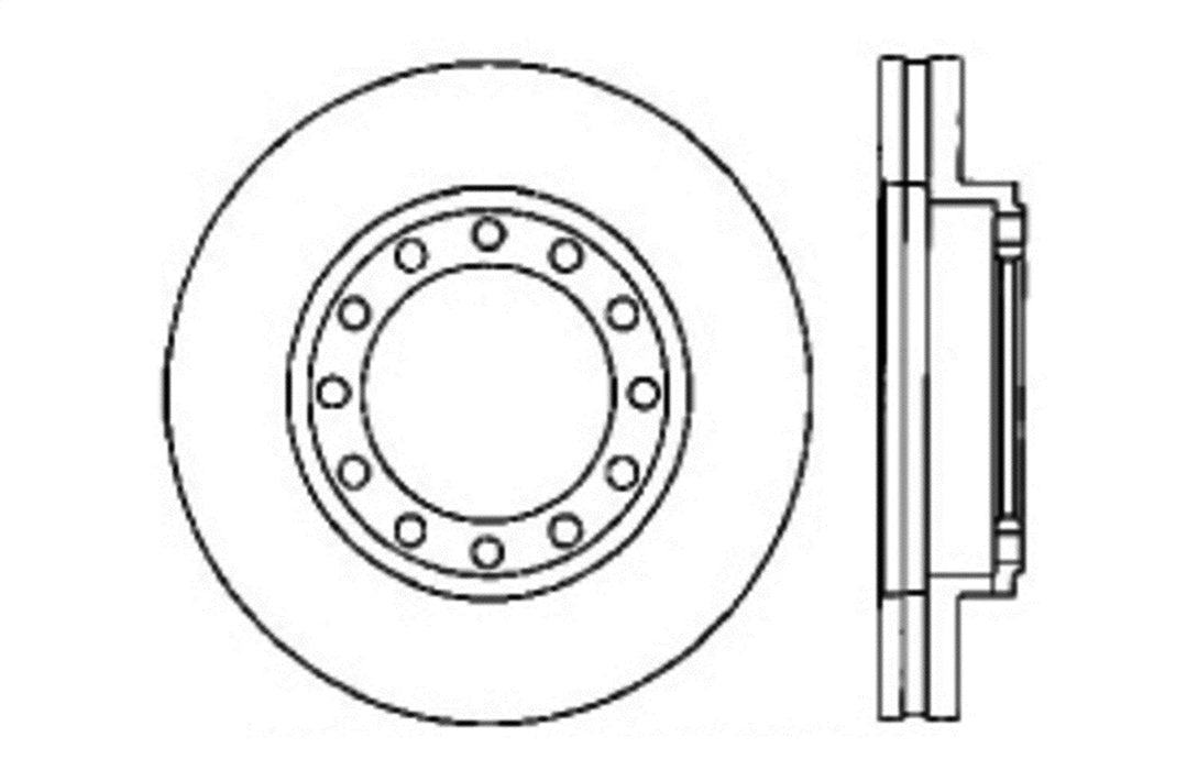 StopTech 127.76001R StopTech Sport Drilled/Slotted Brake Rotor; Front Right - Truck Part Superstore
