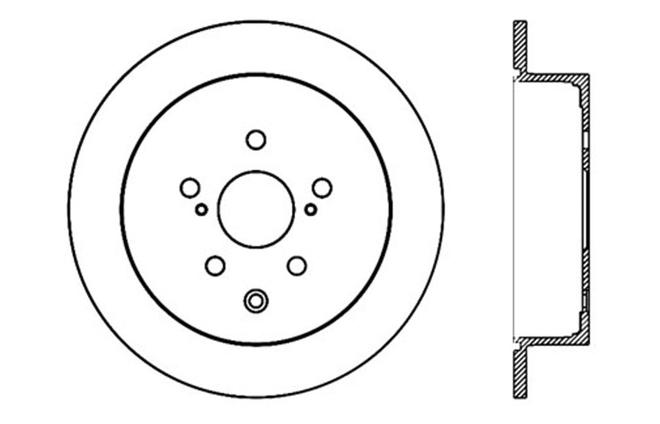 StopTech 128.44166R StopTech Sport Cross Drilled Brake Rotor; Rear Right - Truck Part Superstore