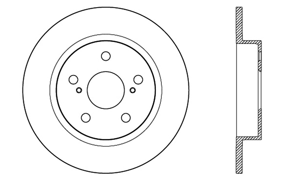 StopTech 128.44179CR StopTech Sport Cryo Drilled Brake Rotor; Rear Right - Truck Part Superstore