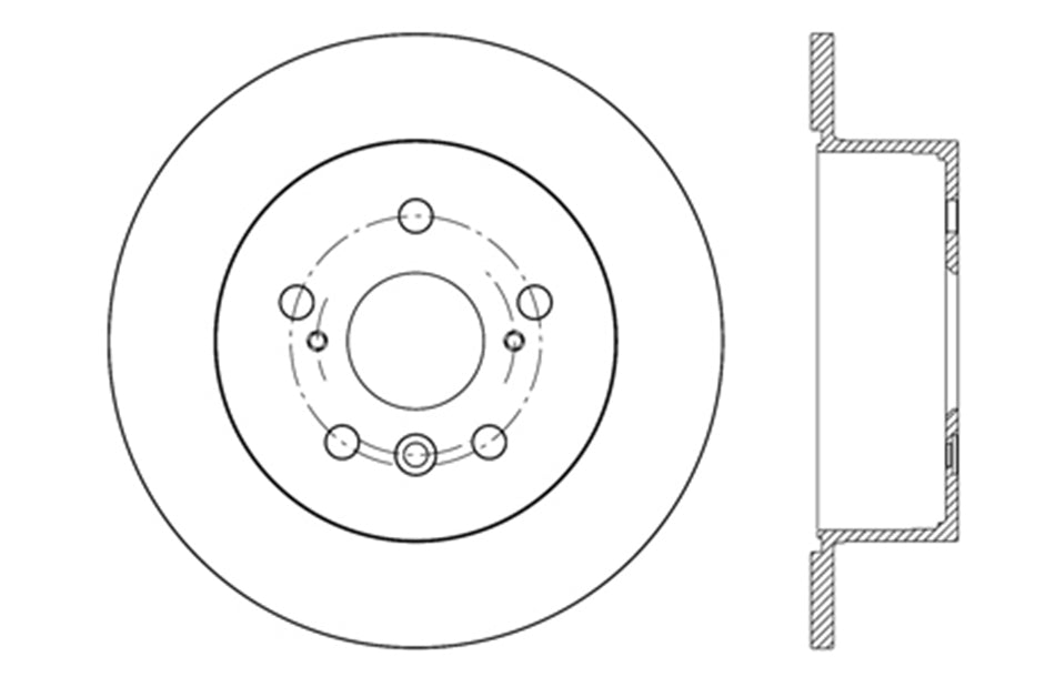 StopTech 128.44188L StopTech Sport Cross Drilled Brake Rotor; Rear Left - Truck Part Superstore