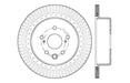 StopTech 128.44189L StopTech Sport Cross Drilled Brake Rotor; Rear Left - Truck Part Superstore