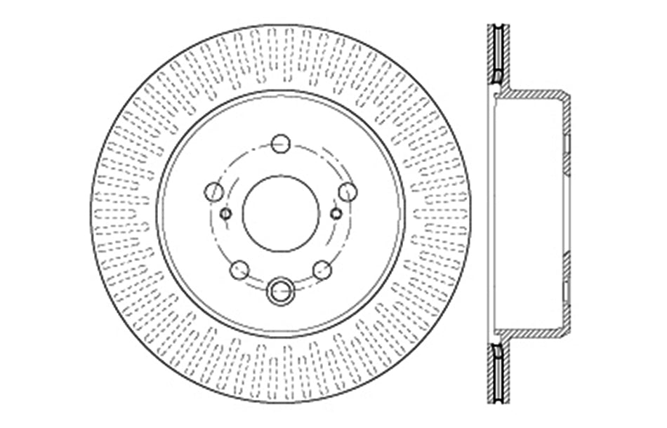 StopTech 128.44189R StopTech Sport Cross Drilled Brake Rotor; Rear Right - Truck Part Superstore