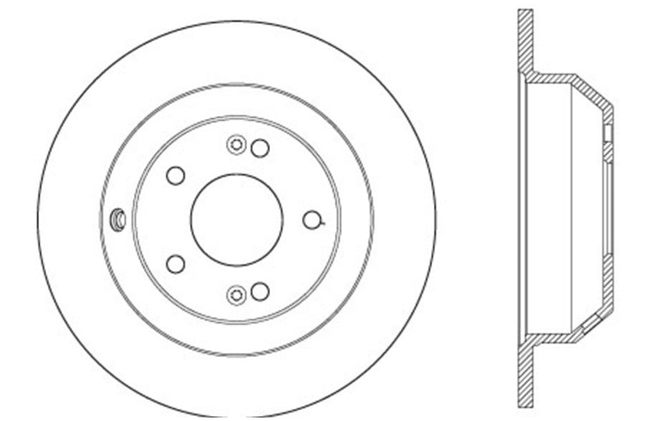 StopTech 128.51039R StopTech Sport Cross Drilled Brake Rotor; Rear Right - Truck Part Superstore