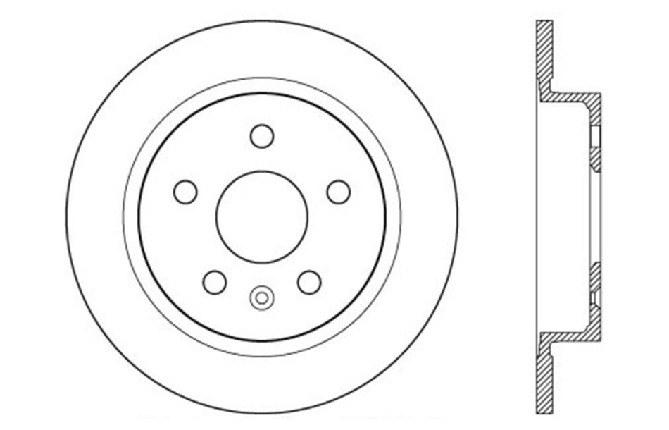 StopTech 128.62115R StopTech Sport Cross Drilled Brake Rotor; Rear Right - Truck Part Superstore