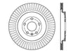 StopTech 128.65137L StopTech Sport Cross Drilled Brake Rotor; Rear Left - Truck Part Superstore