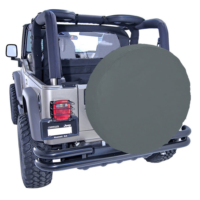 Rugged Ridge 12803.15 Spare Tire Cover; 33 in. Tire Diameter; Denim Black; - Truck Part Superstore