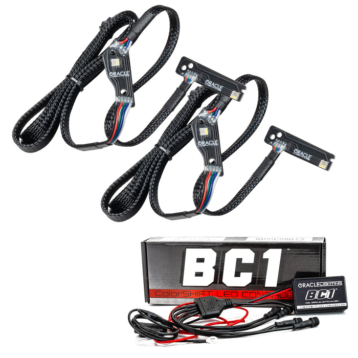 Oracle Lighting 1283-335 ColorSHIFT Lightning Bolt RGBW Headlight DRL Upgrade - Truck Part Superstore